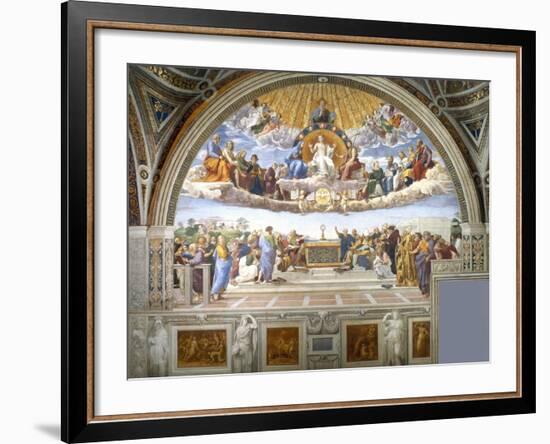 Disputation of the Holy Sacrament-Raphael-Framed Giclee Print