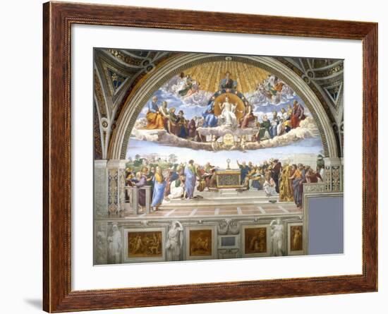 Disputation of the Holy Sacrament-Raphael-Framed Giclee Print