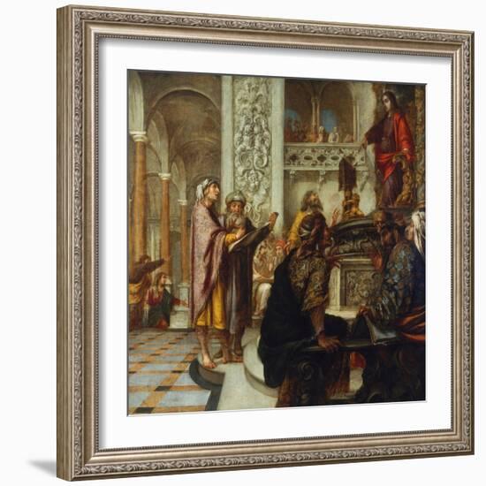 Disputation with the Doctors-Juan de Valdes Leal-Framed Giclee Print