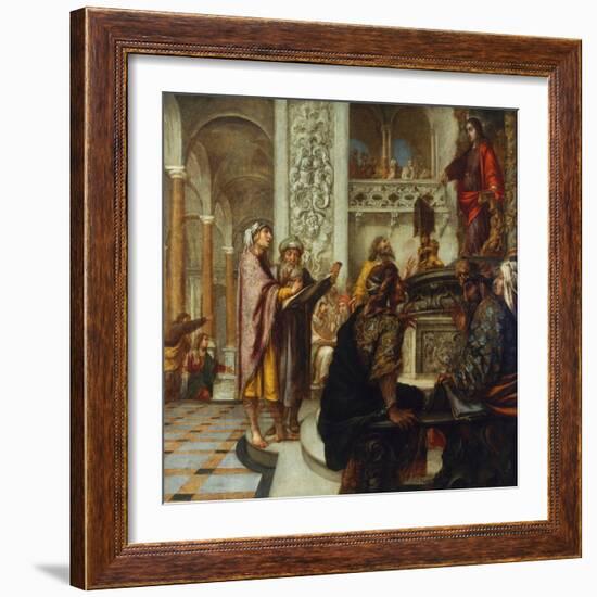 Disputation with the Doctors-Juan de Valdes Leal-Framed Giclee Print