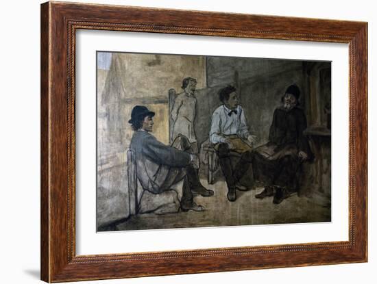 Dispute About Religion-Vasili Grigorevich Perov-Framed Giclee Print