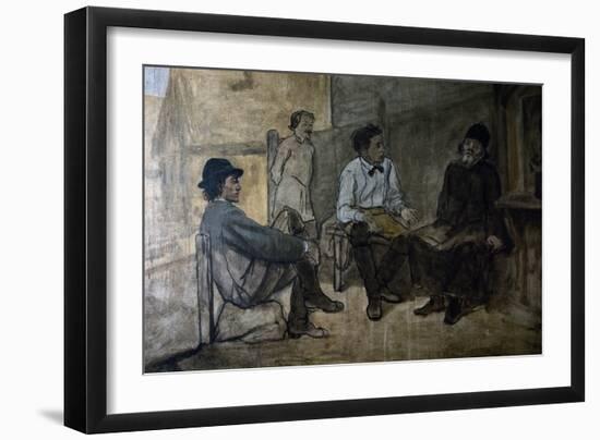 Dispute About Religion-Vasili Grigorevich Perov-Framed Giclee Print