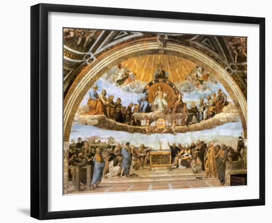 Dispute at the Eucharist-Raphael-Framed Art Print