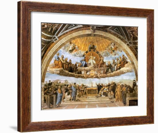 Dispute at the Eucharist-Raphael-Framed Art Print