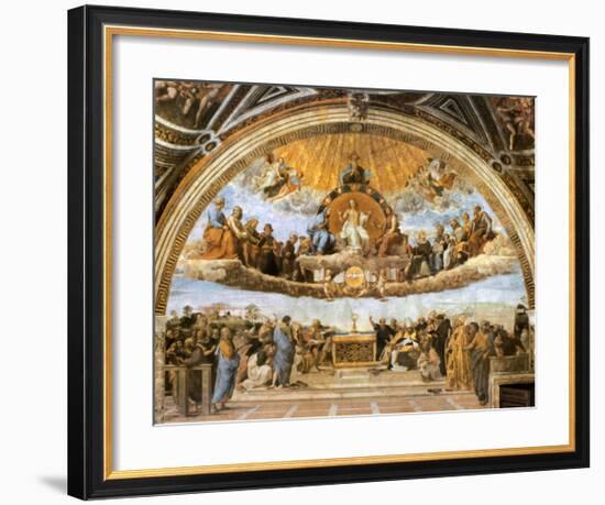 Dispute at the Eucharist-Raphael-Framed Art Print