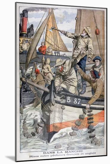 Dispute Between French and English Fishermen in the Channel, 1904-null-Mounted Giclee Print
