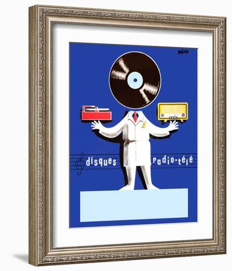 Disques Radio Tele-Vintage Posters-Framed Giclee Print