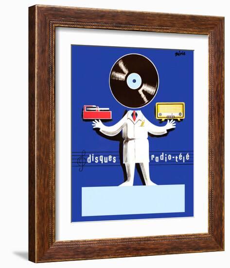 Disques Radio Tele-Vintage Posters-Framed Giclee Print