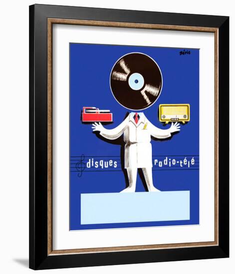 Disques Radio Tele-Vintage Posters-Framed Giclee Print