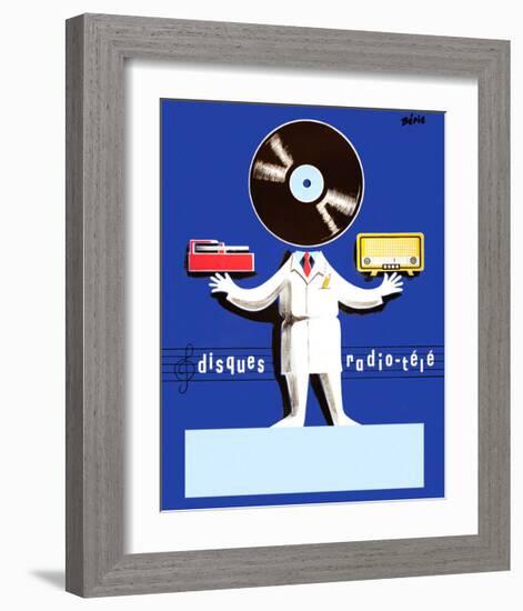 Disques Radio Tele-Vintage Posters-Framed Giclee Print