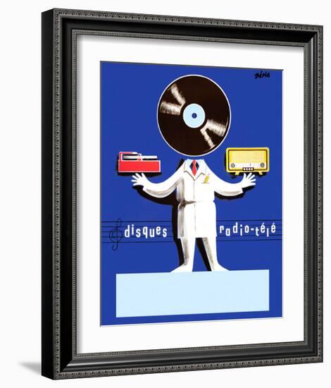 Disques Radio Tele-Vintage Posters-Framed Giclee Print