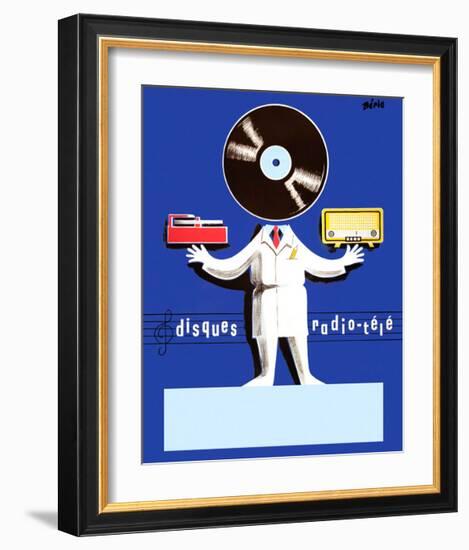 Disques Radio Tele-Vintage Posters-Framed Giclee Print