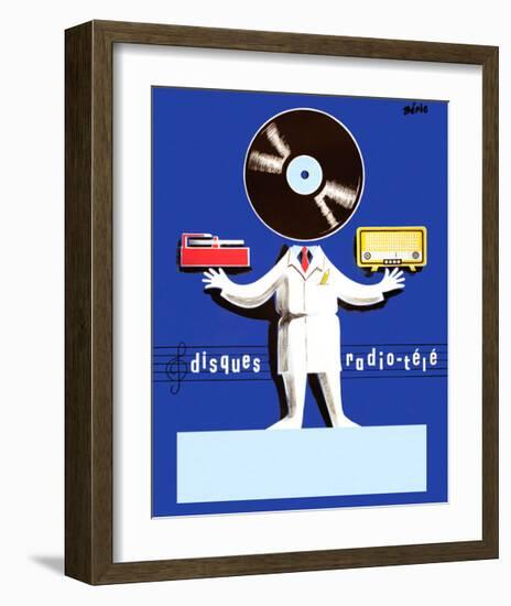 Disques Radio Tele-Vintage Posters-Framed Giclee Print