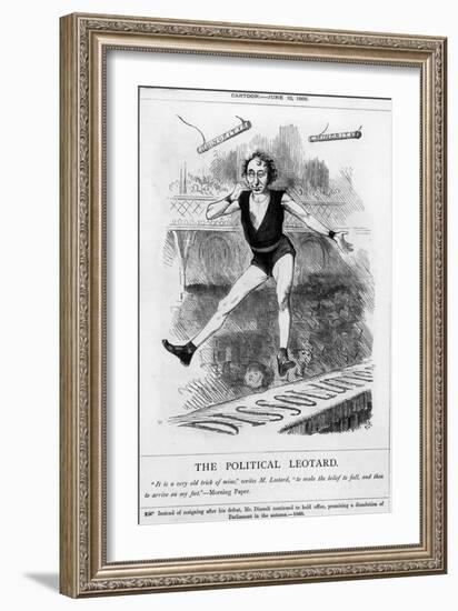 Disraeli, Acrobat, Leotard-John Tenniel-Framed Art Print