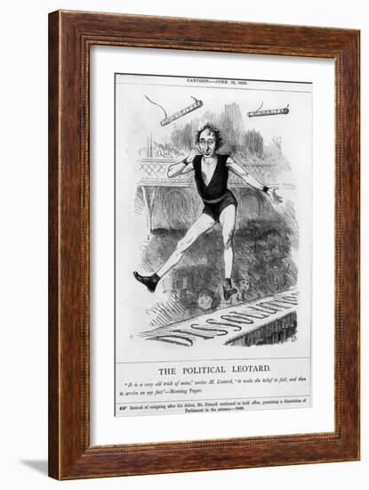 Disraeli, Acrobat, Leotard-John Tenniel-Framed Art Print