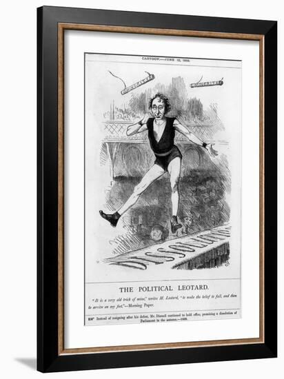 Disraeli, Acrobat, Leotard-John Tenniel-Framed Art Print