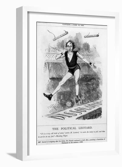 Disraeli, Acrobat, Leotard-John Tenniel-Framed Art Print