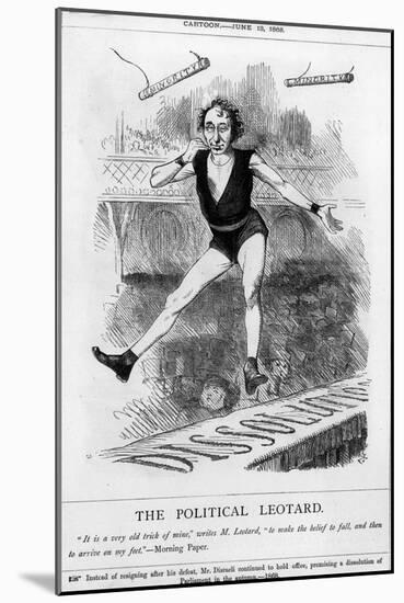 Disraeli, Acrobat, Leotard-John Tenniel-Mounted Art Print