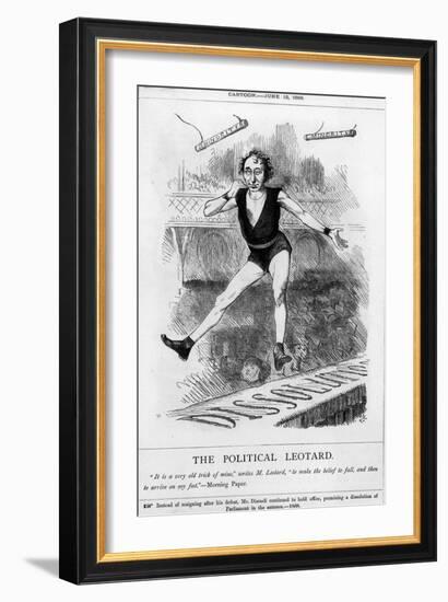 Disraeli, Acrobat, Leotard-John Tenniel-Framed Art Print