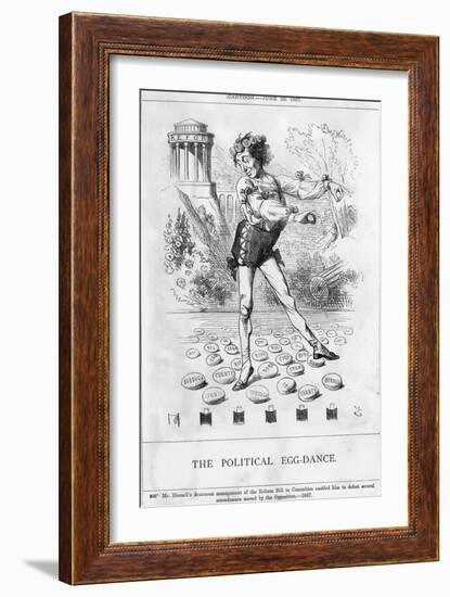 Disraeli, Egg Dance-John Tenniel-Framed Art Print