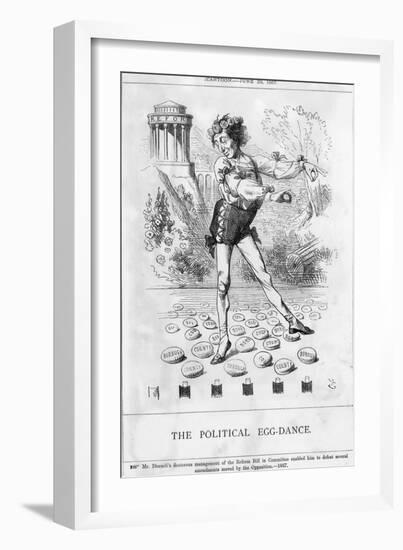 Disraeli, Egg Dance-John Tenniel-Framed Art Print