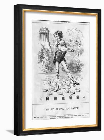 Disraeli, Egg Dance-John Tenniel-Framed Art Print