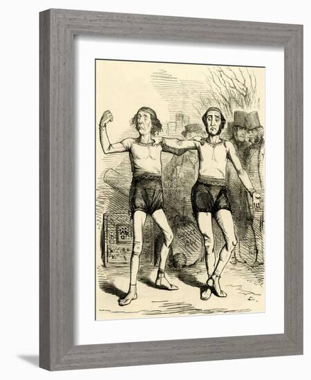 Disraeli, Gladstone 1857-John Tenniel-Framed Art Print