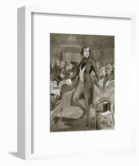 Disraeli's first speech in the House of Commons, London, 7 December 1837 (1901)-Unknown-Framed Giclee Print