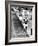 Distance Champion Emil Zatopek as He Set a New 10,000 Meter Record During the Olympic Games-Frank Scherschel-Framed Premium Photographic Print