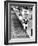 Distance Champion Emil Zatopek as He Set a New 10,000 Meter Record During the Olympic Games-Frank Scherschel-Framed Premium Photographic Print