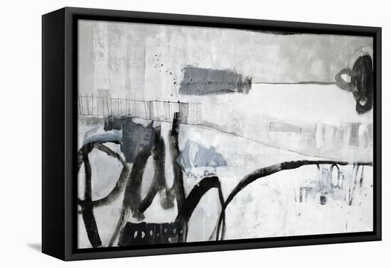 Distant Graphite-Clayton Rabo-Framed Premier Image Canvas