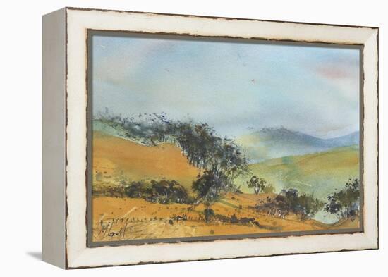 Distant Hills-Margaret Coxall-Framed Premier Image Canvas