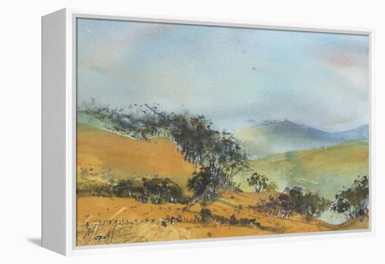 Distant Hills-Margaret Coxall-Framed Premier Image Canvas