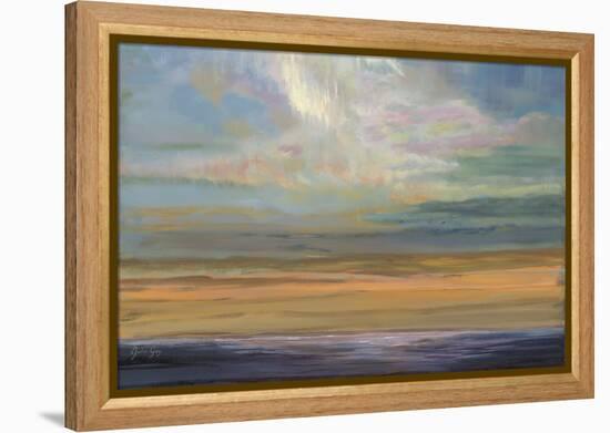 Distant Orange Light-Julie Joy-Framed Stretched Canvas