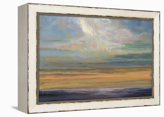 Distant Orange Light-Julie Joy-Framed Stretched Canvas