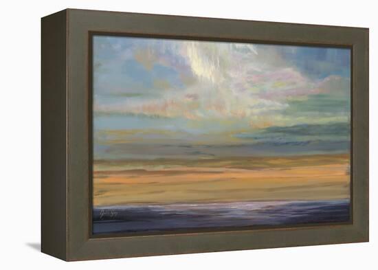 Distant Orange Light-Julie Joy-Framed Stretched Canvas