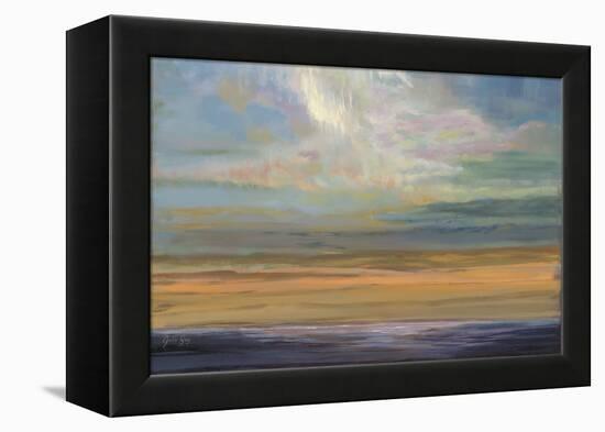 Distant Orange Light-Julie Joy-Framed Stretched Canvas