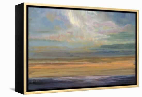 Distant Orange Light-Julie Joy-Framed Stretched Canvas