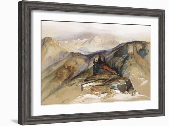 Distant Peaks, 1873-Thomas Moran-Framed Giclee Print