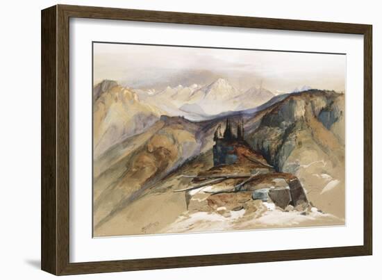 Distant Peaks, 1873-Thomas Moran-Framed Giclee Print