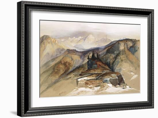 Distant Peaks, 1873-Thomas Moran-Framed Giclee Print