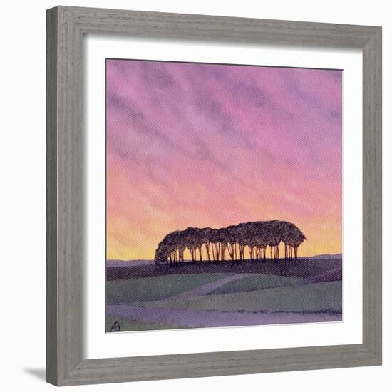 Distant Pines-Ann Brain-Framed Giclee Print