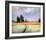 Distant Poplars-Claude Monet-Framed Giclee Print