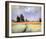 Distant Poplars-Claude Monet-Framed Giclee Print