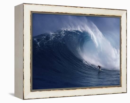 Distant Surfer-null-Framed Premier Image Canvas