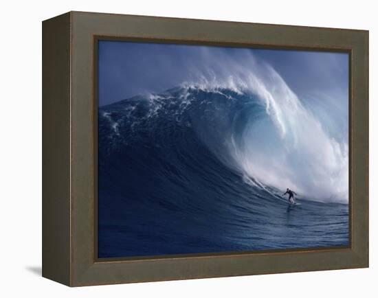 Distant Surfer-null-Framed Premier Image Canvas