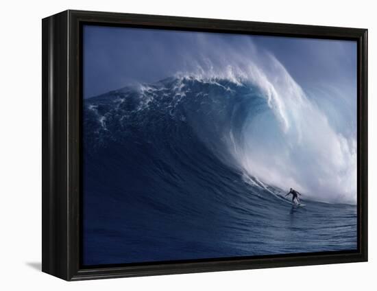 Distant Surfer-null-Framed Premier Image Canvas