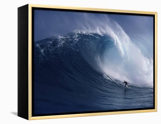 Distant Surfer-null-Framed Premier Image Canvas