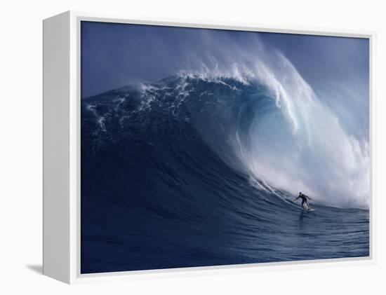 Distant Surfer-null-Framed Premier Image Canvas