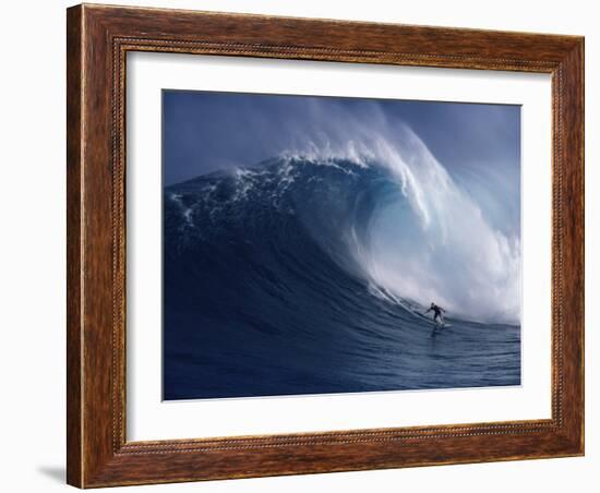 Distant Surfer-null-Framed Photographic Print